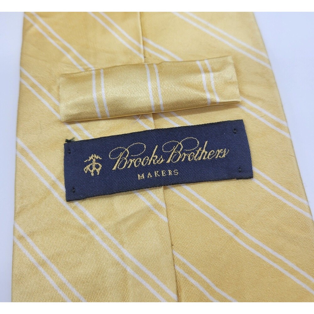 Brooks Brothers Tie Lot Makers Striped Silk Made In USA - Picture 3 of 14